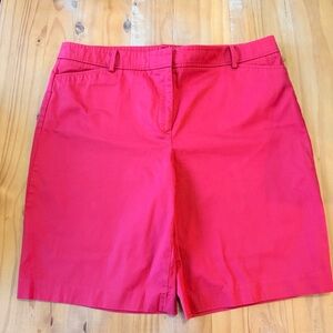Talbots Women's Shorts Perfect Short Size 18 Watermelon Pink, Preppy, Classic